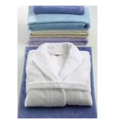 Accappatoio In Spugna Con Cappuccio Bordeaux Origami Somma