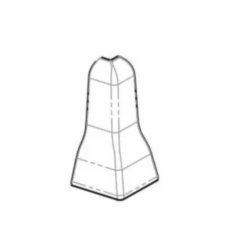 Angolo Esterno Per Battiscopa 8602 PVC Line - Profilpas