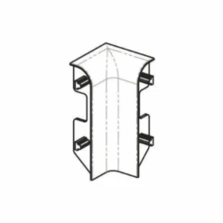 Angolo Interno Per Battiscopa 8603 PVC Line - Profilpas