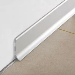 Battiscopa Alluminio Anodizzato Argento 200 Cm Progress Profiles BTAA