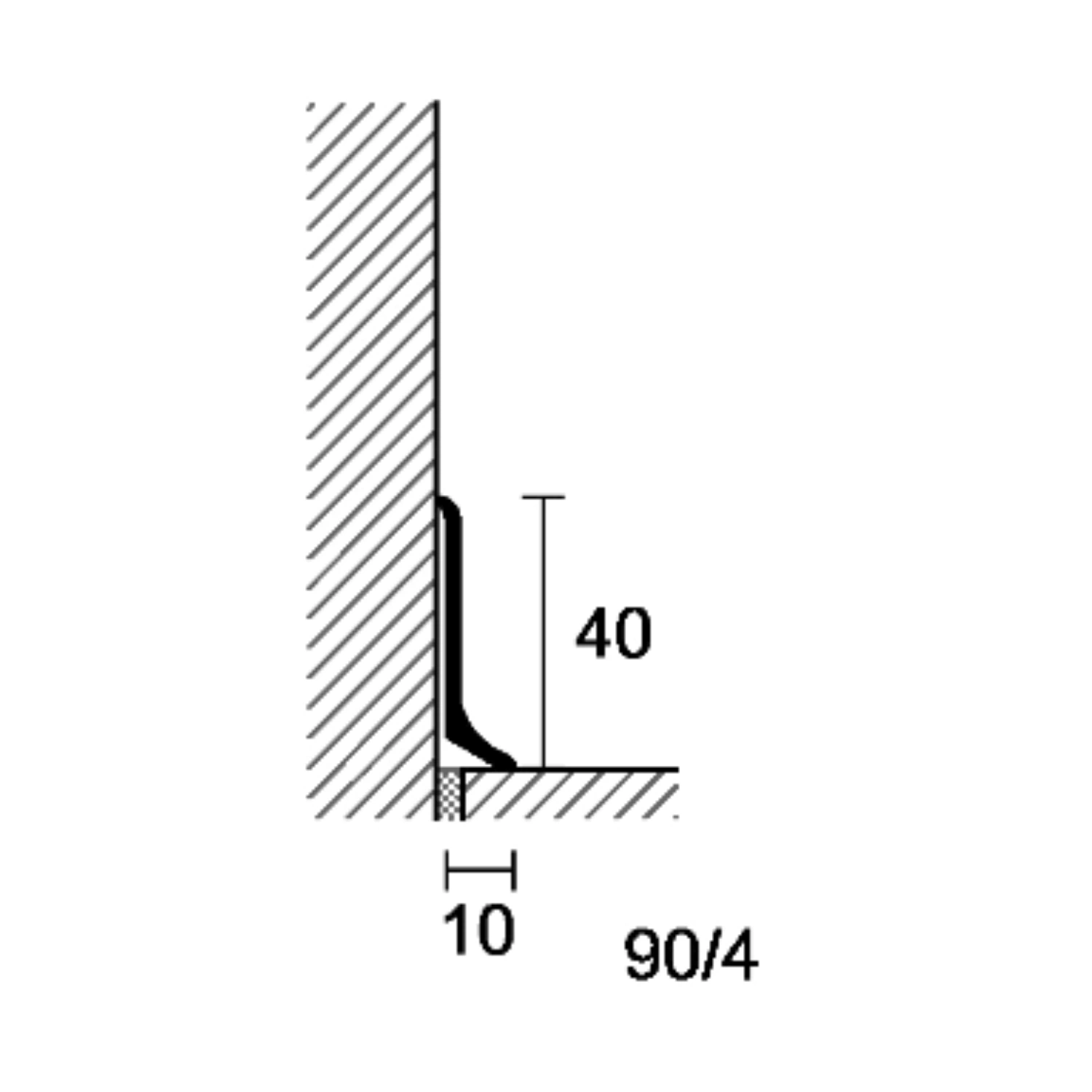 Battiscopa In Alluminio Anodizzato Argento Metal Line 90 Profilpas 2 Battiscopa In Alluminio Anodizzato Argento Metal Line 90 Profilpas - immagine 2