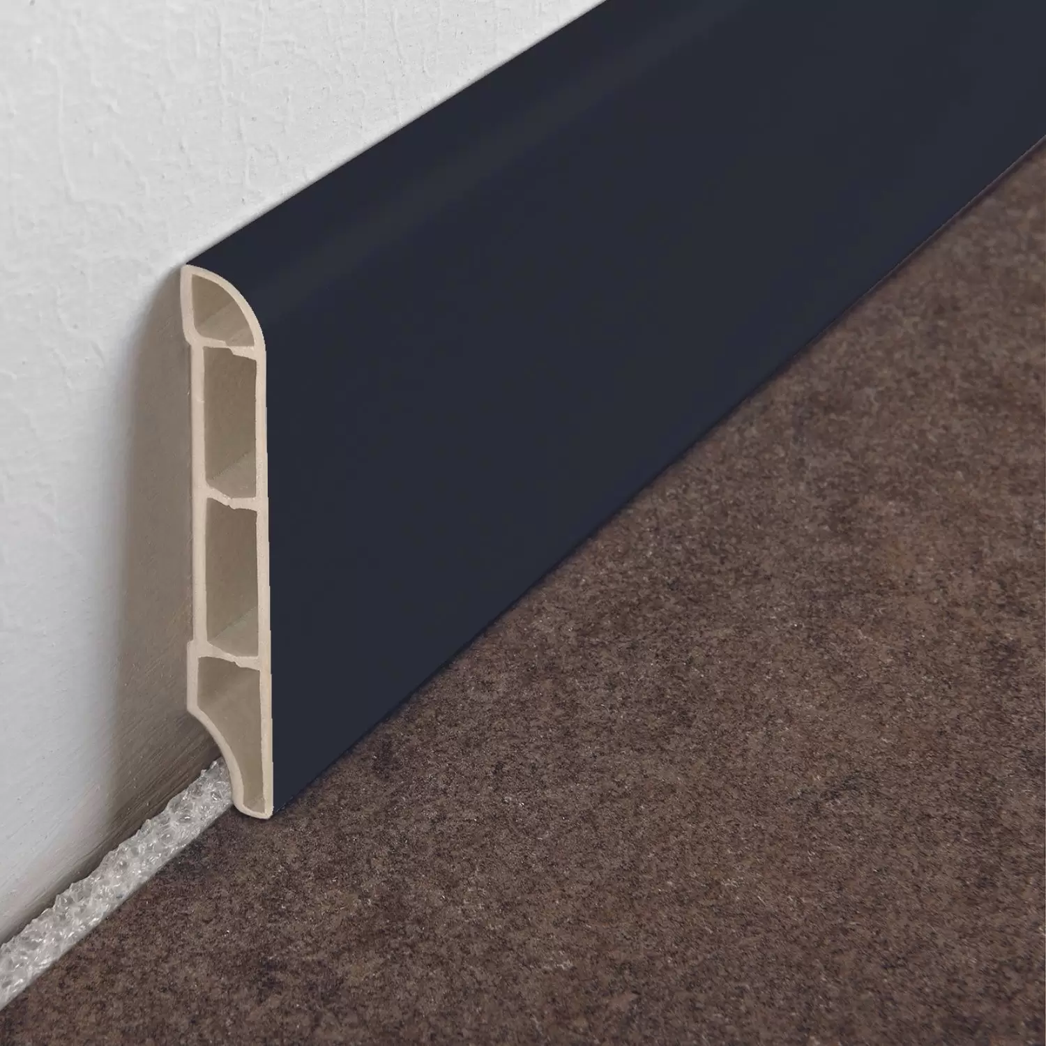 Battiscopa Nero 250 Cm H 70 Mm Progress Profiles 7011 BTEPR 2 Battiscopa Nero 250 Cm H 70 Mm Progress Profiles 7011 BTEPR - immagine 2