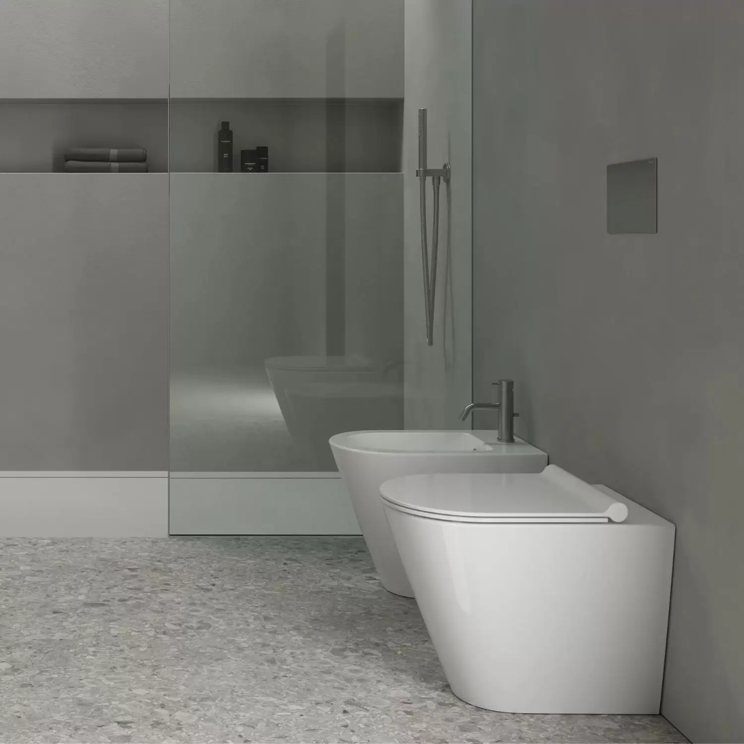 Bidet A Pavimento 55x35 Zero Catalano 2 Bidet A Pavimento 55x35 Zero Catalano - immagine 2