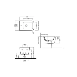 Bidet Sospeso 53x34 Cm Hatria Fusion 5 Bidet Sospeso 53x34 Cm Hatria Fusion -Vendite Ediliamo bidet sospeso 53x34 cm hatria fusion 2