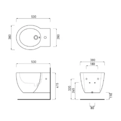 Bidet Sospeso 53x38 Cm Cielo Ceramica Easy Bath Evo -Vendite Ediliamo bidet sospeso 53x38 cm cielo ceramica easy bath evo 2