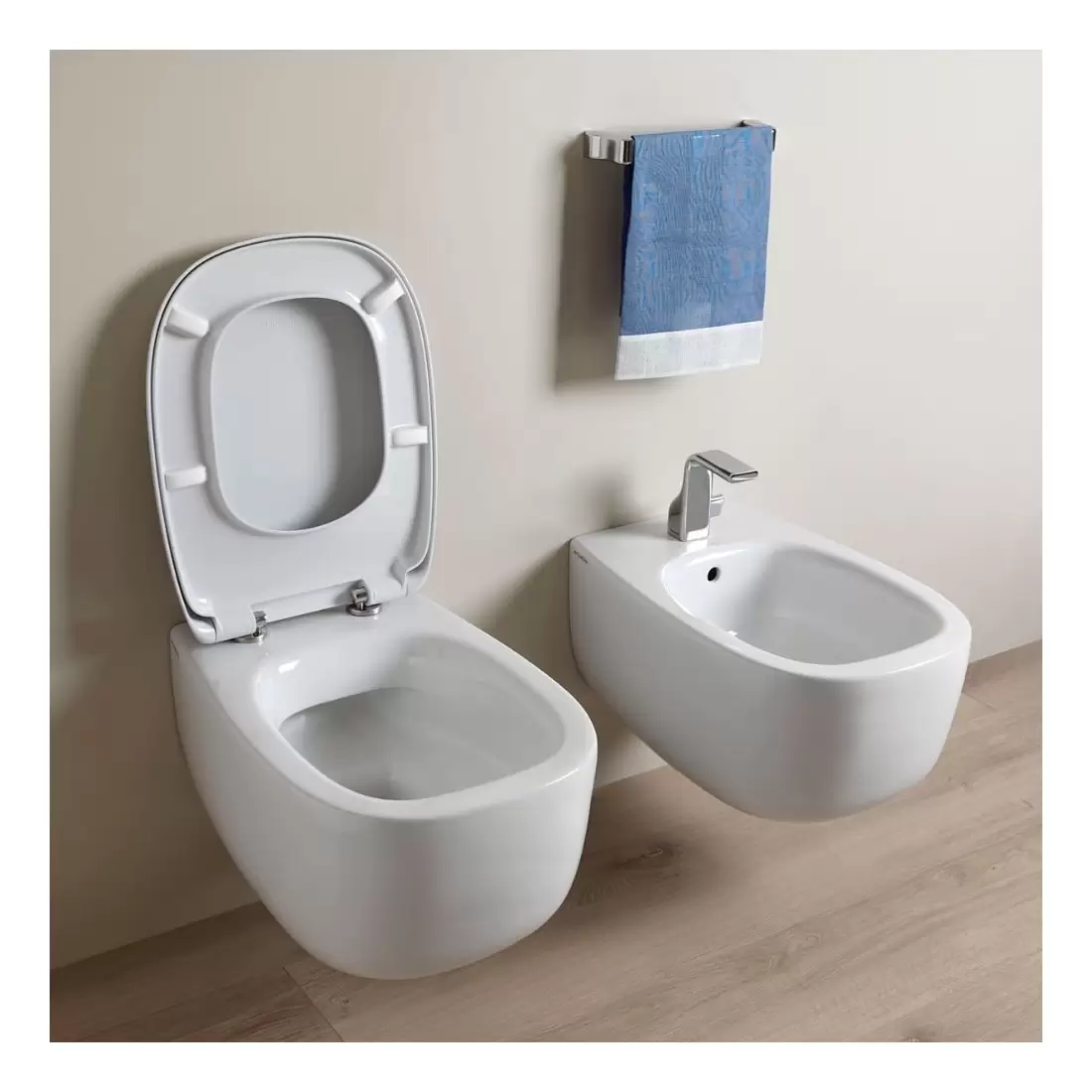 Bidet Sospeso 54x38 Cm Flaminia Bonola 2 Bidet Sospeso 54x38 Cm Flaminia Bonola - immagine 2