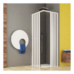 Box Doccia 70x90 Cm A Due Lati A Pavimento Madrid PVC