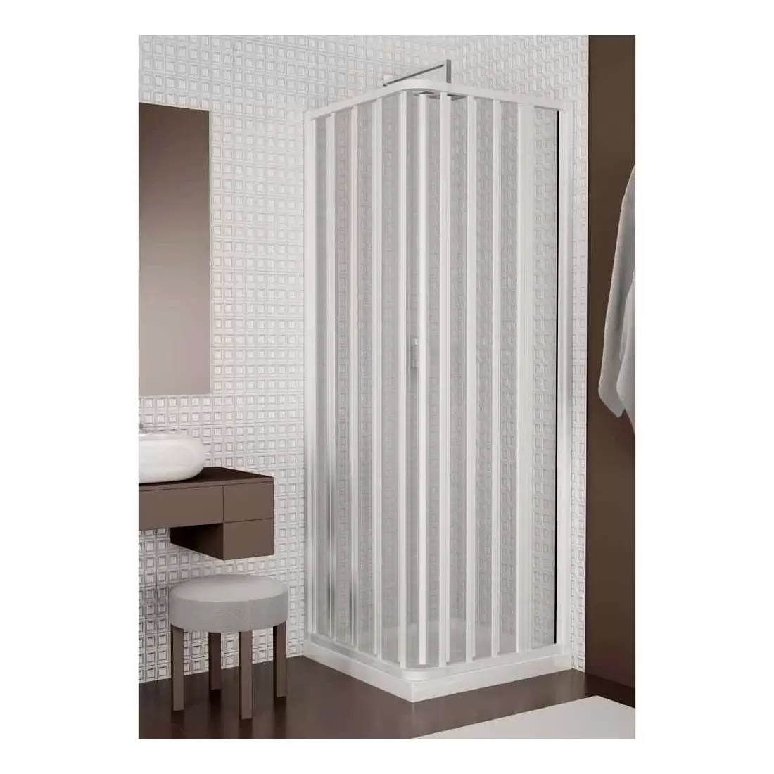 Box Doccia 80x120 Cm A Due Lati Apertura Laterale Lima PVC 1 Box Doccia 80x120 Cm A Due Lati Apertura Laterale Lima PVC