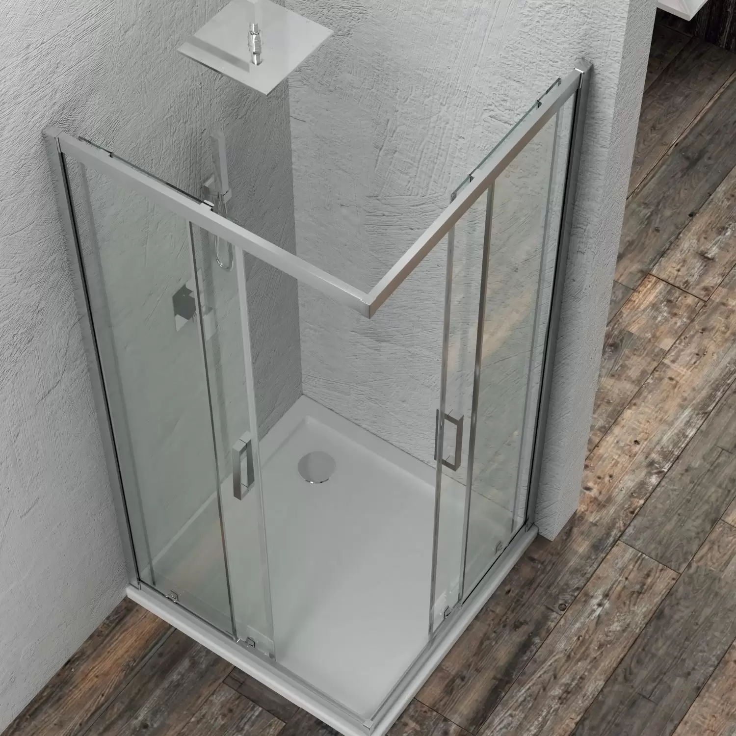 Box Doccia 90x90 Cm Ante Scorrevoli Austen 2 Box Doccia 90x90 Cm Ante Scorrevoli Austen - immagine 2