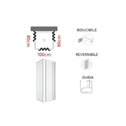 Box Doccia Tre Lati 80x100x80 Cm Apertura Bilaterale Rio PVC 7 Box Doccia Tre Lati 80x100x80 Cm Apertura Bilaterale Rio PVC -Vendite Ediliamo box doccia tre lati 80x100x80 cm apertura bilaterale rio pvc 3