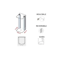 Box Doccia Tre Lati 80x100x80 Cm Apertura Centrale Praga PVC 7 Box Doccia Tre Lati 80x100x80 Cm Apertura Centrale Praga PVC -Vendite Ediliamo box doccia tre lati 80x100x80 cm apertura centrale praga pvc 3