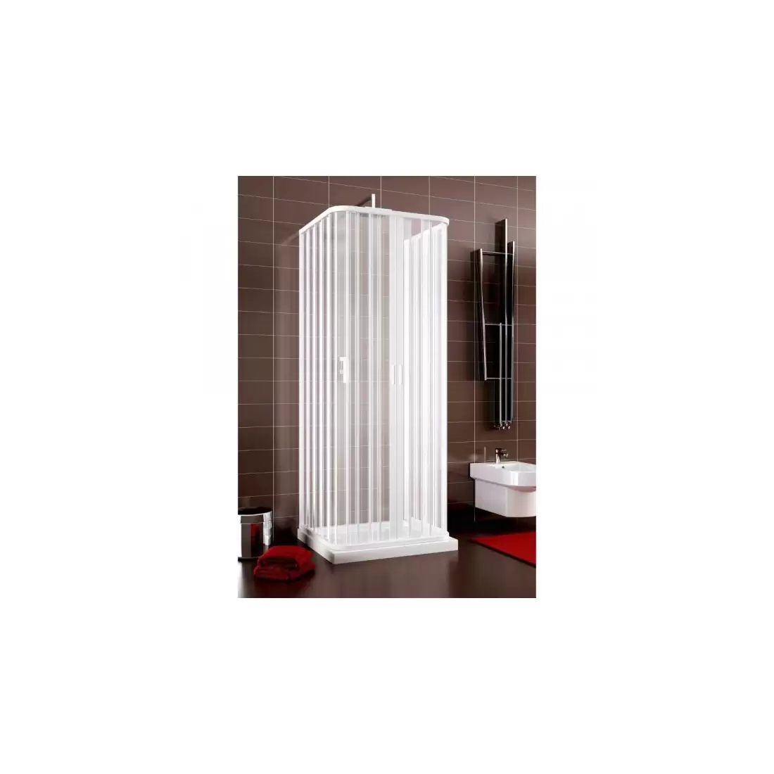 Box Doccia Tre Lati 80x100x80 Cm Apertura Centrale Praga PVC 1 Box Doccia Tre Lati 80x100x80 Cm Apertura Centrale Praga PVC