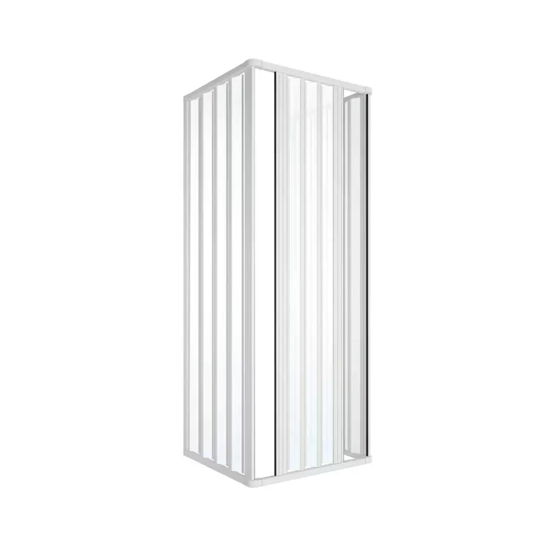 Box Doccia Tre Lati 80x80x80 Cm Apertura Bilaterale Rio PVC 3 Box Doccia Tre Lati 80x80x80 Cm Apertura Bilaterale Rio PVC - immagine 3