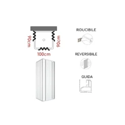 Box Doccia Tre Lati 90x100x90 Cm Apertura Bilaterale Rio PVC 6 Box Doccia Tre Lati 90x100x90 Cm Apertura Bilaterale Rio PVC -Vendite Ediliamo box doccia tre lati 90x100x90 cm apertura bilaterale rio pvc 2