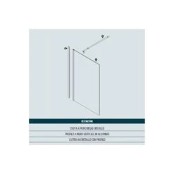 Box Doccia Walk-In Oro Satinato Cristallo 8mm Monet -Vendite Ediliamo box doccia walk in oro lucido cristallo 8mm monet 18