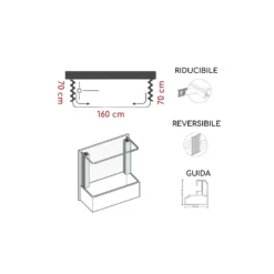 Box Vasca 70x160x70 Cm A Tre Lati Riga PVC 5 Box Vasca 70x160x70 Cm A Tre Lati Riga PVC -Vendite Ediliamo box vasca 70x160x70 cm a tre lati riga pvc 2