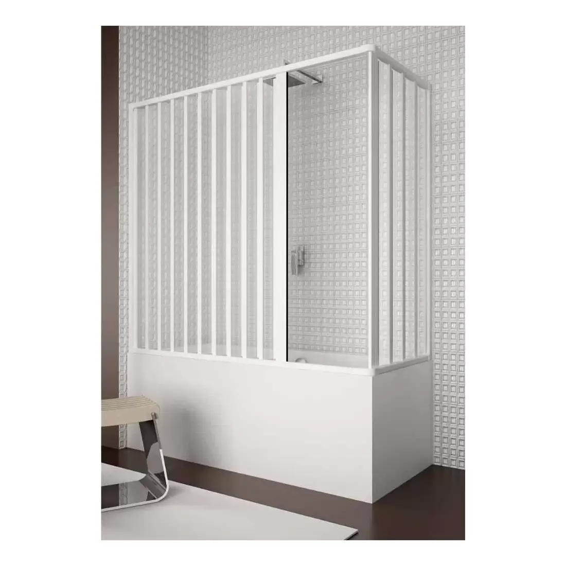 Box Vasca 70x170 Cm A Due Lati Dublino PVC 1 Box Vasca 70x170 Cm A Due Lati Dublino PVC