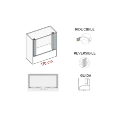 Box Vasca Per Nicchia 170 Cm A Un Lato Berna PVC 4 Box Vasca Per Nicchia 170 Cm A Un Lato Berna PVC -Vendite Ediliamo box vasca per nicchia 170 cm a un lato berna pvc 1