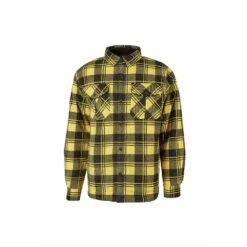 Camicia In Pile U-Power WILLOW Yellow Pepita