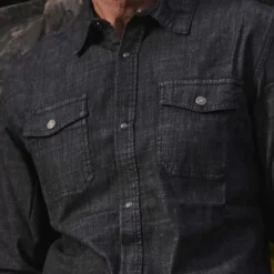 Camicia U-Power Di Jeans Da Lavoro MAPLE Black Carbon -Vendite Ediliamo camicia u power di jeans da lavoro maple black carbon 2