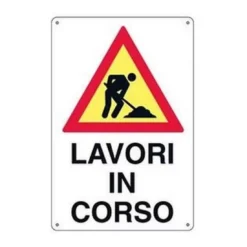 Cartello Lavori In Corso 43x68 Cm 30316 FT