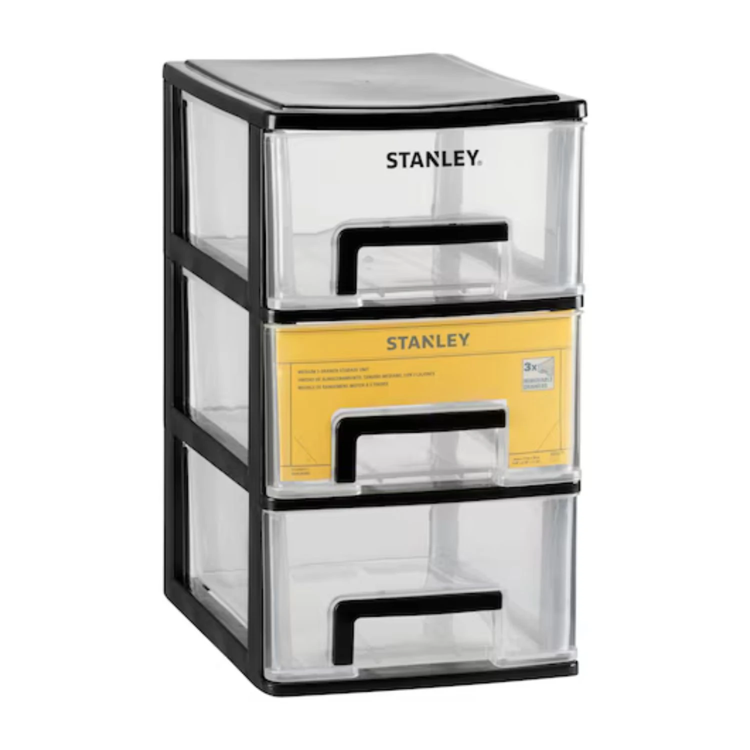 Cassettiera STANLEY Essential 3 Cassetti 17x24x30 Cm 1 Cassettiera STANLEY Essential 3 Cassetti 17x24x30 Cm