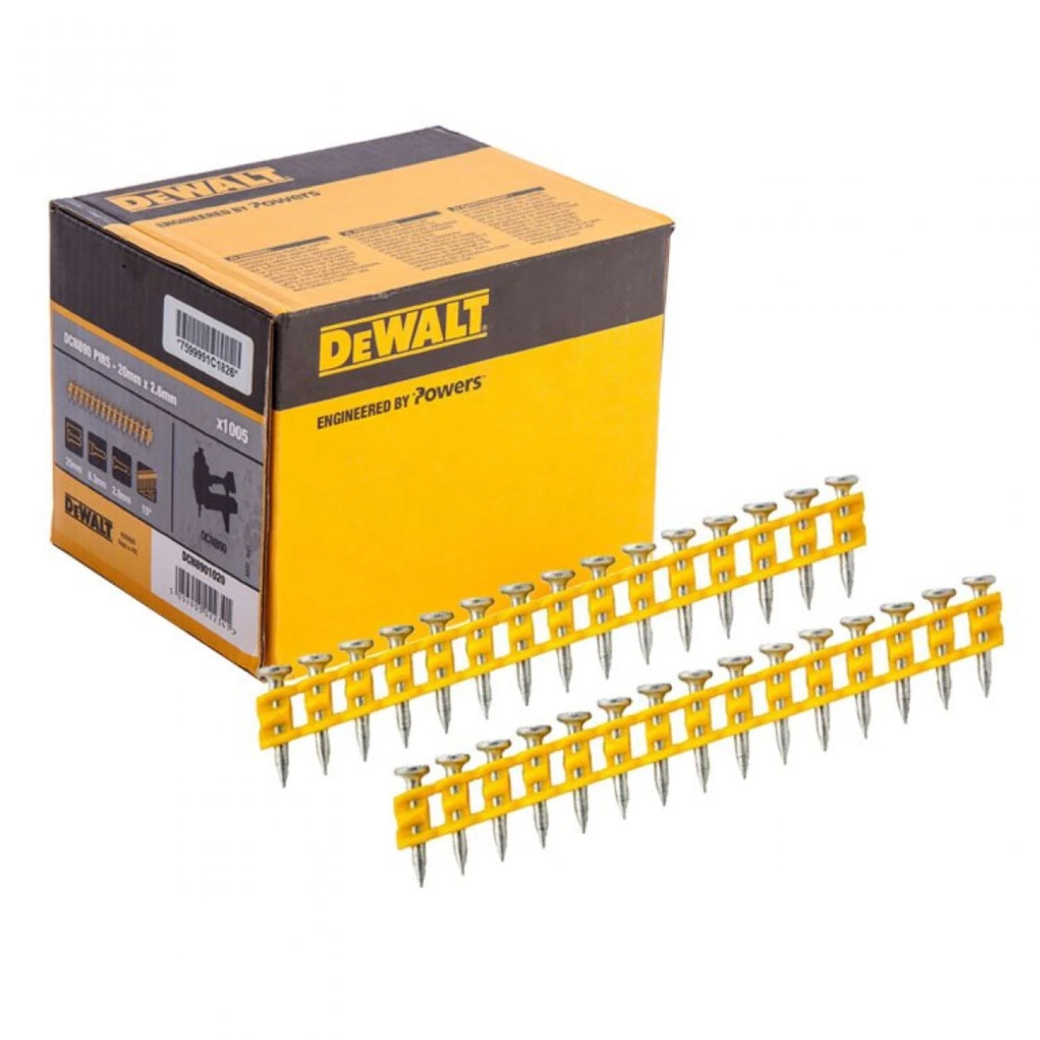 Chiodi Cemento DeWalt 25mm 1005pz Per Chiodatrice A Batteria 3 Chiodi Cemento DeWalt 25mm 1005pz Per Chiodatrice A Batteria - immagine 3
