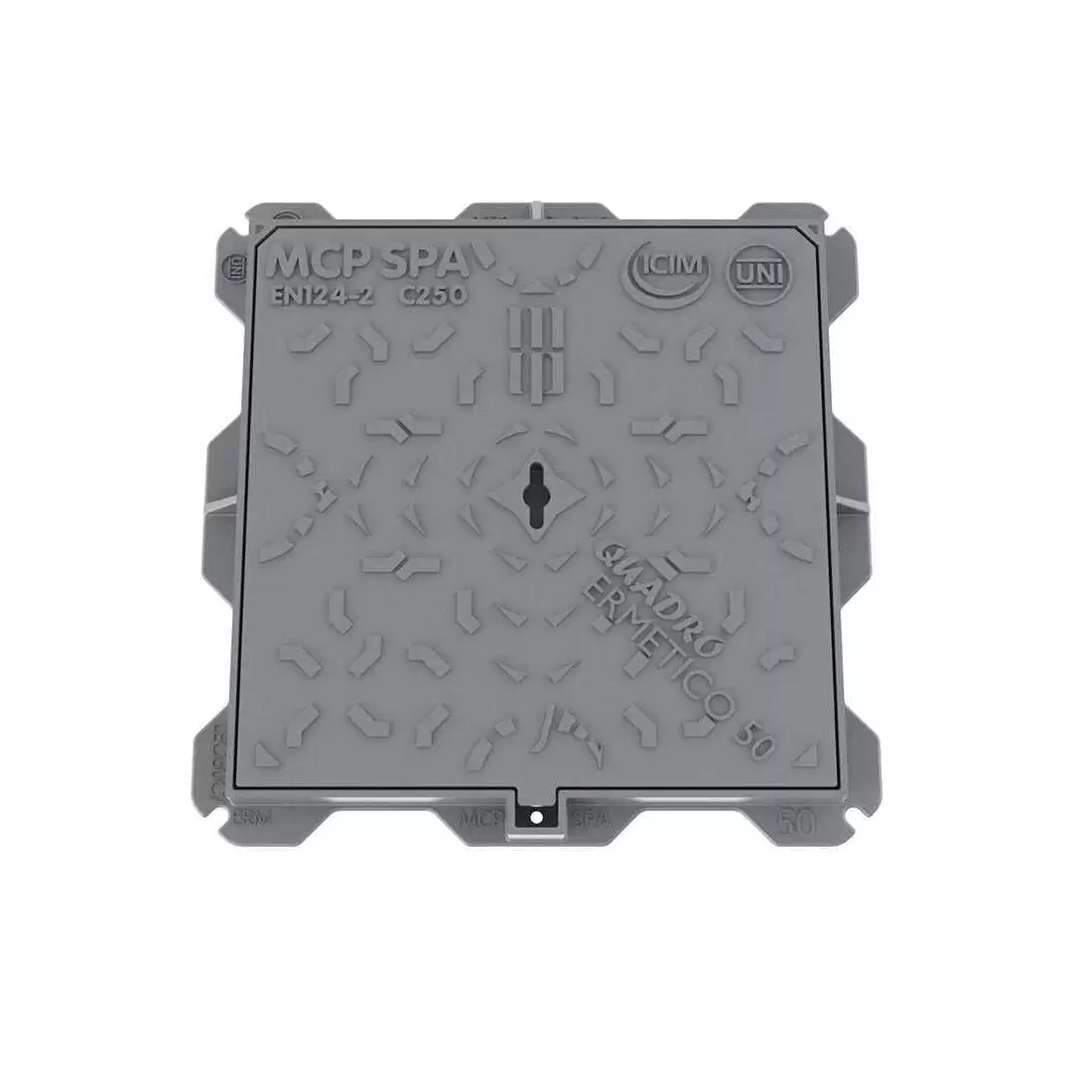 Chiusino In Ghisa Sferoidale C250 30x30 Leonardo Ermetico 1 Chiusino In Ghisa Sferoidale C250 30x30 Leonardo Ermetico