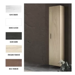 Colonna Bagno Sospesa 34x25x162 Cm Edo Levi Mobili