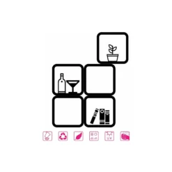 Cubo Espositore 45x29 Cm In Polietilene Kloris -Vendite Ediliamo contenitore a cubo componibile pop up kloris 2