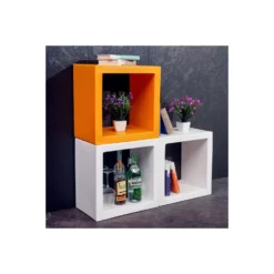 Cubo Espositore 45x29 Cm In Polietilene Kloris -Vendite Ediliamo contenitore a cubo componibile pop up kloris 4