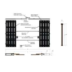 Controtelaio Anta Doppia Cartongesso 190mm Granluce Scrigno