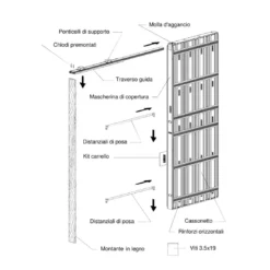 Controtelaio Scrigno Gold Cartongesso 100mm -Vendite Ediliamo controtelaio anta unica cartongesso 100mm gold base scrigno 3