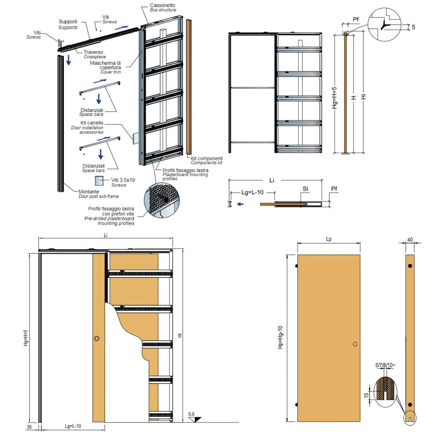 Controtelaio Filomuro A Cassa Aperta OpenBox Fit Scrigno 2 Controtelaio Filomuro A Cassa Aperta OpenBox Fit Scrigno - immagine 2