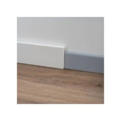 Copri Battiscopa In PVC 8614 Bianco Goffrato 90x20 Mm - Profilpas