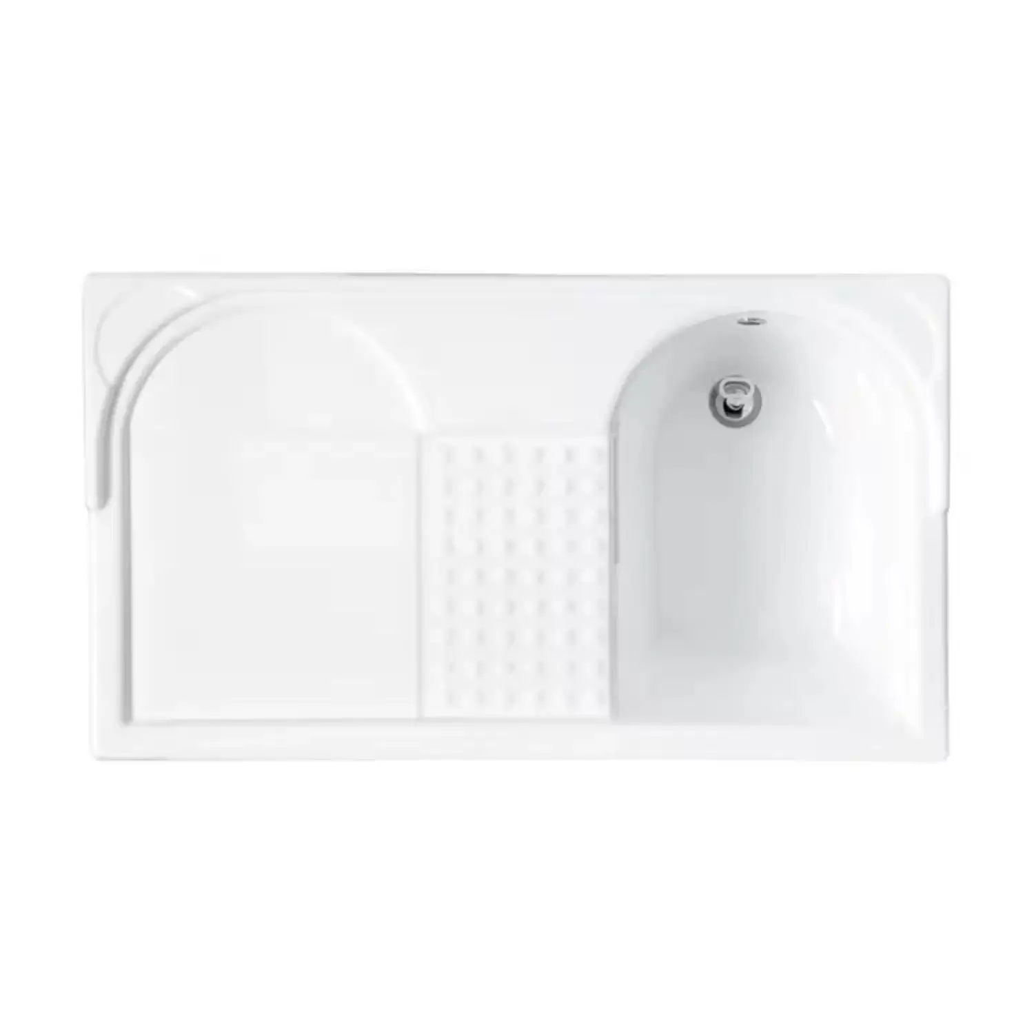 Coprilavatrice Con Cestello Portabiancheria 106x60x89h Cm Antracite Duo Colavene Vasca A DX 5 Coprilavatrice Con Cestello Portabiancheria 106x60x89h Cm Antracite Duo Colavene Vasca A DX - immagine 5