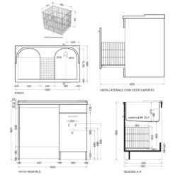Coprilavatrice Con Cestello Portabiancheria 106x60x89h Cm Antracite Duo Colavene Vasca A DX 11 Coprilavatrice Con Cestello Portabiancheria 106x60x89h Cm Antracite Duo Colavene Vasca A DX -Vendite Ediliamo coprilavatrice con cestello portabiancheria 106x60x89h cm antracite duo colavene vasca a dx 5