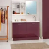 Coprilavatrice Con Vasca A DX 130x66.5x89h Cm Melanzana Portabiancheria Active Wash Colavene -Vendite Ediliamo coprilavatrice con vasca a dx 130x665x89h cm melanzana portabiancheria active wash colavene