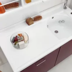 Coprilavatrice Con Vasca A DX 130x66.5x89h Cm Melanzana Portabiancheria Active Wash Colavene -Vendite Ediliamo coprilavatrice con vasca a dx 130x665x89h cm melanzana portabiancheria active wash colavene 2