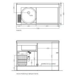 Coprilavatrice Con Vasca A SX 130x66.5x89h Cm Celeste Portabiancheria Active Wash Colavene -Vendite Ediliamo coprilavatrice con vasca a sx 130x665x89h cm celeste portabiancheria active wash colavene 5