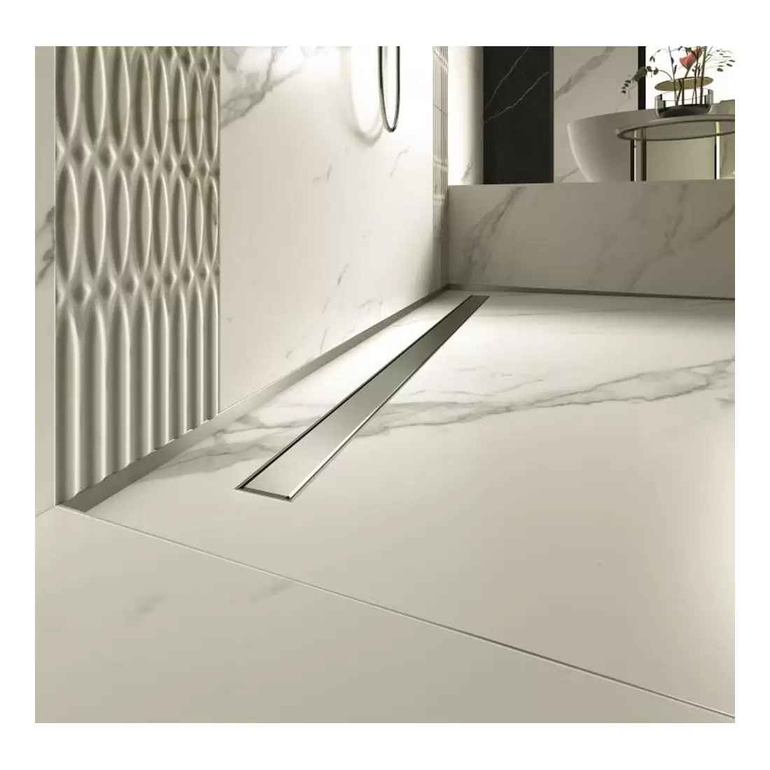 Cover Canaletta Doccia 80 Cm PP Drain Acqua Profilpas 22114 5 Cover Canaletta Doccia 80 Cm PP Drain Acqua Profilpas 22114 - immagine 5