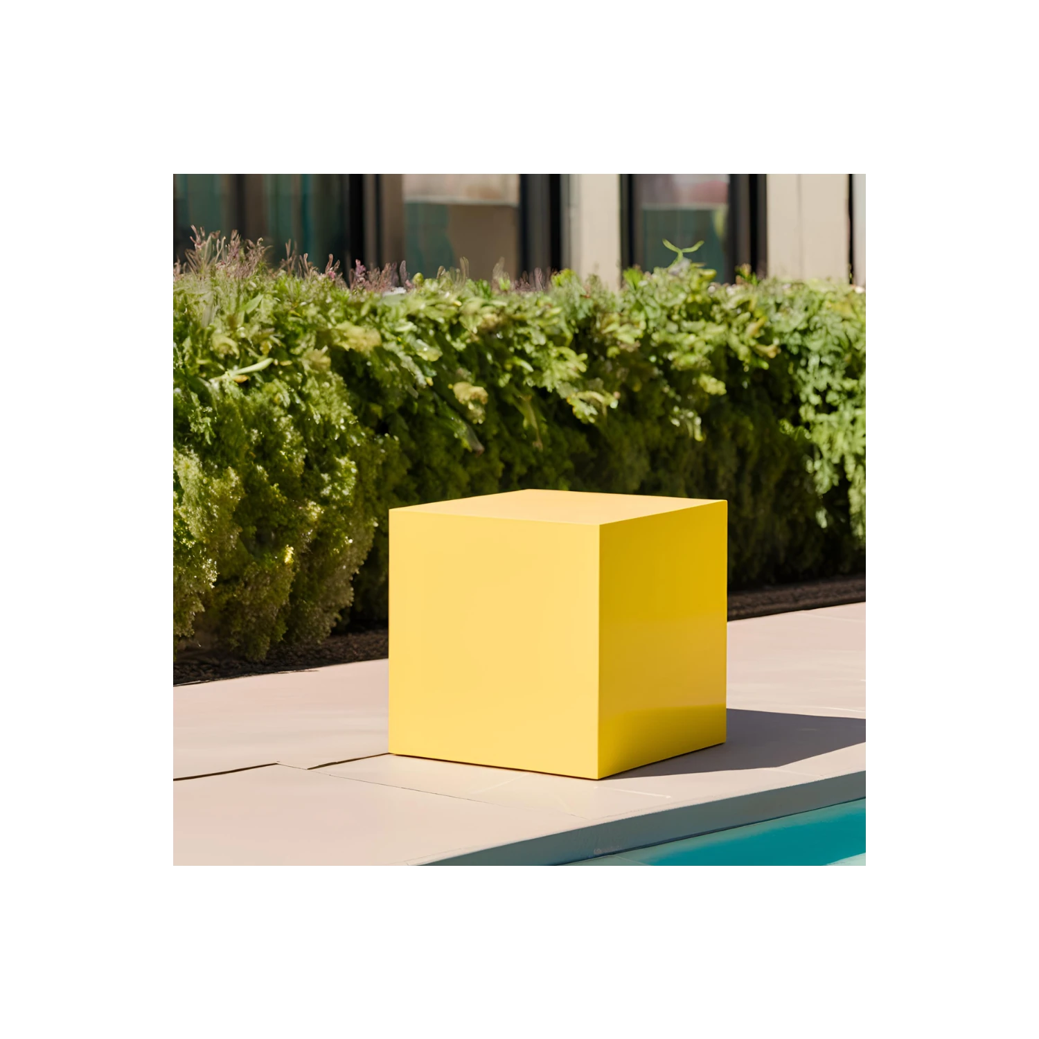 Cubo Multiuso In Polietilene Giallo Per Interni Ed Esterni 1 Cubo Multiuso In Polietilene Giallo Per Interni Ed Esterni