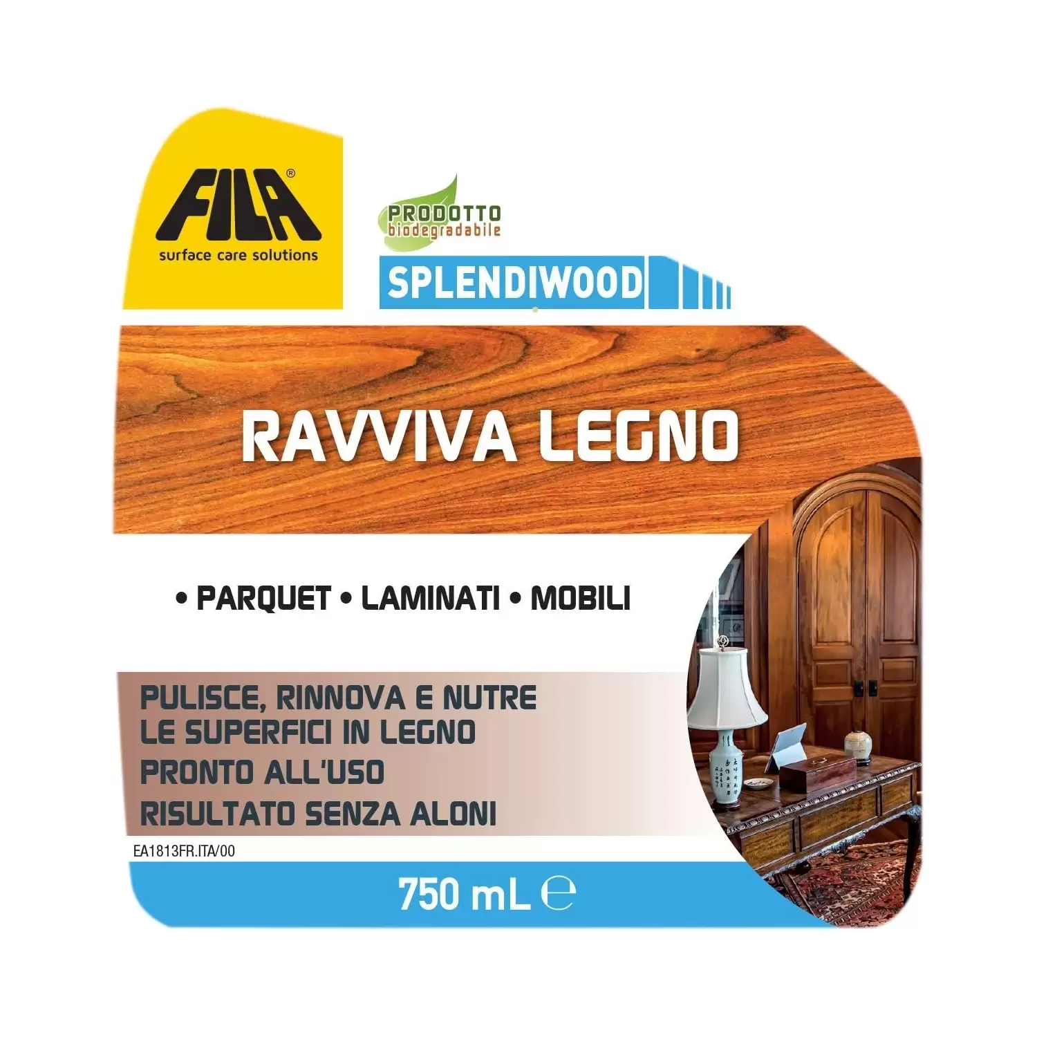 Detergente Spray Per Legno 750 Ml SplendiWood Fila 4 Detergente Spray Per Legno 750 Ml SplendiWood Fila - immagine 4