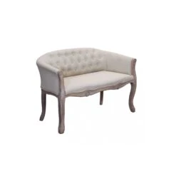 Divano 2 Posti Stile Classico In Tessuto Beige - COLEMAN -Vendite Ediliamo divano 2 posti stile classico in tessuto beige coleman 7