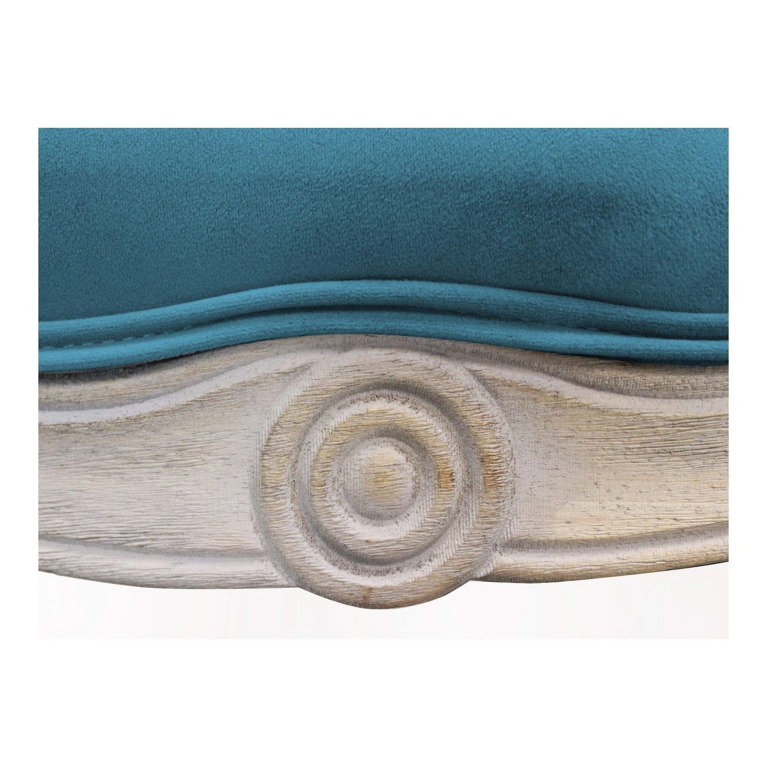 Divano 2 Posti Stile Classico In Velluto Blu - COLEMAN 8 Divano 2 Posti Stile Classico In Velluto Blu - COLEMAN - immagine 8