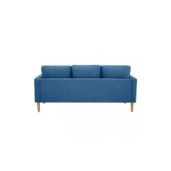Divano 3 Posti In Tessuto Blu 180x73cm - RAMSEY -Vendite Ediliamo divano 3 posti in tessuto blu 180x73cm ramsey 3