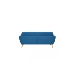 Divano 3 Posti In Tessuto Blu 193x79cm - BURTON -Vendite Ediliamo divano 3 posti in tessuto blu 193x79cm burton 6