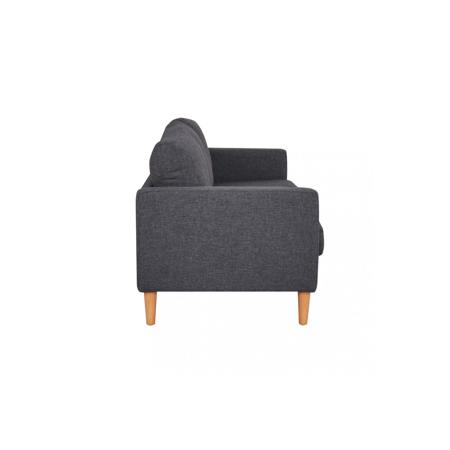 Divano 3 Posti In Tessuto Grigio Scuro 180x73cm - RAMSEY 3 Divano 3 Posti In Tessuto Grigio Scuro 180x73cm - RAMSEY - immagine 3