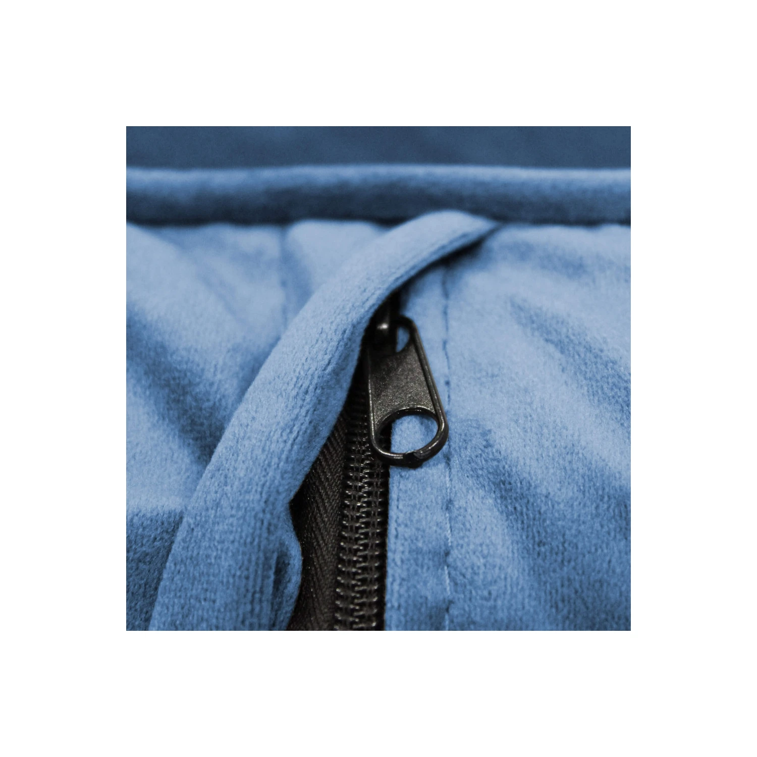 Divano In Velluto Blu 3 Posti 196x81cm - CHANDLER 5 Divano In Velluto Blu 3 Posti 196x81cm - CHANDLER - immagine 5