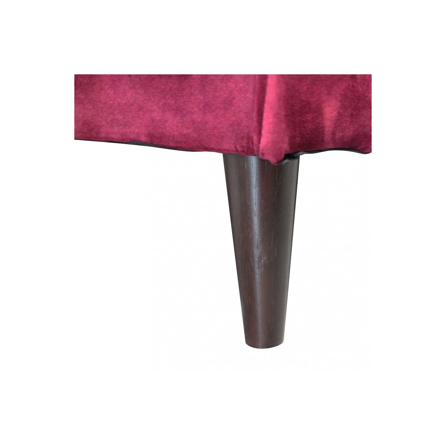 Divano In Velluto Bordeaux 3 Posti 196x81cm - CHANDLER 6 Divano In Velluto Bordeaux 3 Posti 196x81cm - CHANDLER - immagine 6